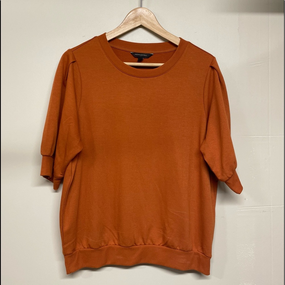 Burnt Orange sweater blouse